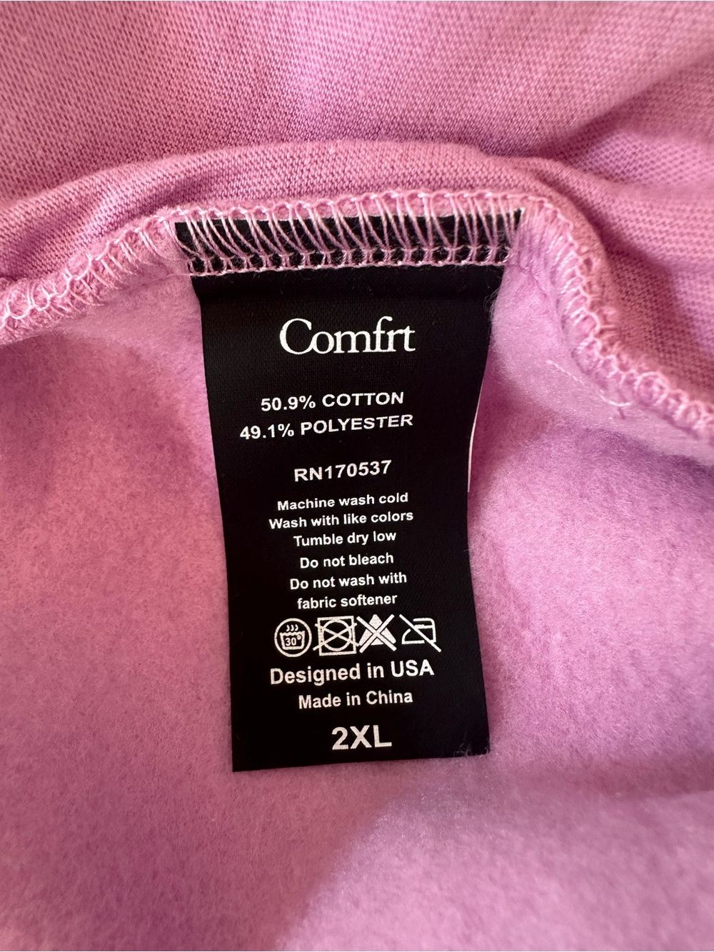 Comfrt Collection Pastel Edit “Lilac” Drawstring Shorts for Women 2X NEW - Picture 9 of 11